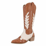 Bottes de cow-boy camel-beiges-Besna_