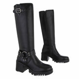 Bottes hautes noires Alice_