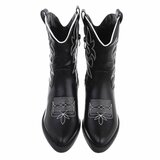 Zwarte biker-western boot Selinde._