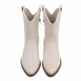 Beige biker-western boot Selinde._