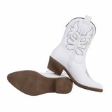 Witte biker-western boot Selinde._