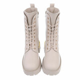 Beige halfhoge boot Franciska_