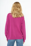 Magnifique pull-over fuchsia surdimensionné en maille_