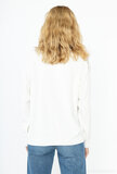 Prachtige witte oversized pullover in maille_