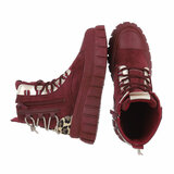 Bordeaux daimen mix boot Orlinda _