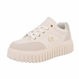 Beige lage sneaker Ashani_