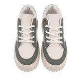 Groen-beige lage sneaker Ashani_