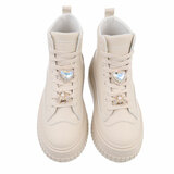 Beige hoge sneaker Sylvie_