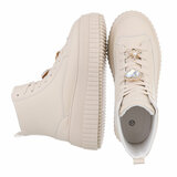 Beige hoge sneaker Sylvie_