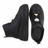 Zwarte hoge sneaker Sylvie_