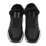 Zwarte lage winter sneaker Christelle_