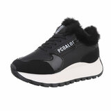 Zwarte lage winter sneaker Christelle_