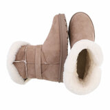 Kaki bruine daimen winterboot Bahia_