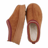 Chaussures dhiver camel en daim Edwige_