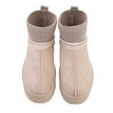 Beige daimen winterlaarsje Annie_