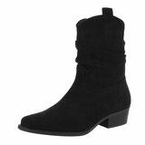 Zwart daimen biker-western boot Charlie_