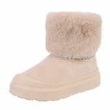 Beige daimen winterboot Roxanne_