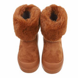 Camelkleurige daimen winterboot Roxanne_