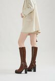 Bottes hautes camel chic Anca_