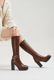 Bottes hautes camel chic Anca_