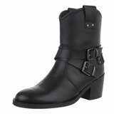 Zwarte biker-western boot Sabine_