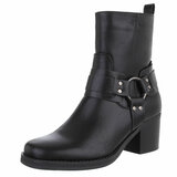 Zwarte biker-western boot Florentina_