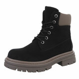 Zwarte suede boot Chrissy_