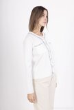 Wit-beige-zwarte cardigan_