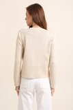 Wit-beige-zwarte cardigan_