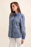 Oversized jeans blauwe hemdblouse_