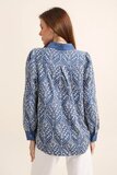 Oversized jeans blauwe hemdblouse_