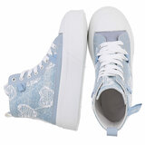 Licht blauwe hoge sneaker Kenna_