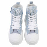 Licht blauwe hoge sneaker Kenna_