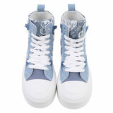 Blauwe hoge sneaker Kenna_