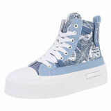 Blauwe hoge sneaker Kenna_