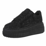 Zwarte lage sneaker Alegra_