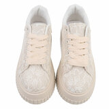 Beige lage sneaker Alegra_