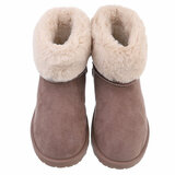 Kaki bruine daimen winterboot Ayala_