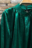 Chique groene korte blouse _