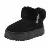 Zwarte daimen winterboot Janie_