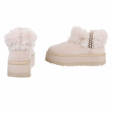 Beige daimen winterboot Janie_