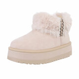 Beige daimen winterboot Janie_