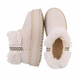 Beige daimen winterboot Janie_