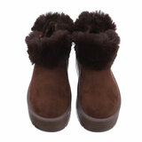 Bruine daimen winterboot Janie_