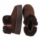 Bruine daimen winterboot Janie_