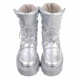 Zilveren winter-snowboot Asilay_