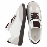 Cream mixed lage sneaker Akara _