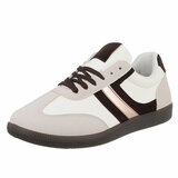 Cream mixed lage sneaker Akara _