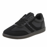 Zwarte lage sneaker Akara _