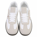 Witte mixed lage sneaker Akara _